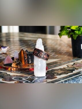 Etched Copper Storyteller Cuff Bracelet - Traditional Figures